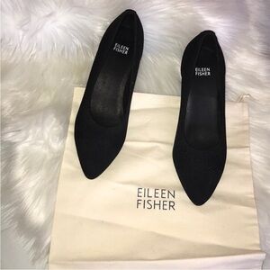 Eileen Fisher Black Flats for Women